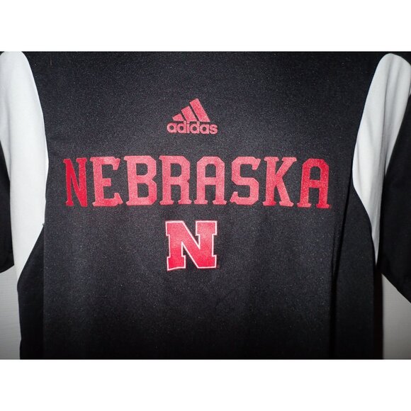 Adidas Scorch Nebraska Cornhuskers Mens L ClimaLite Performance T-Shirt - Picture 4 of 6